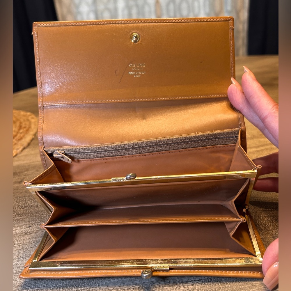 106. Celine Brown and Tan Macadam Wallet-COA - Picture 10 of 12